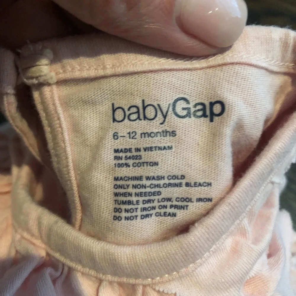 Baby Gap ruffle dress pink 6-12 MOS NWT